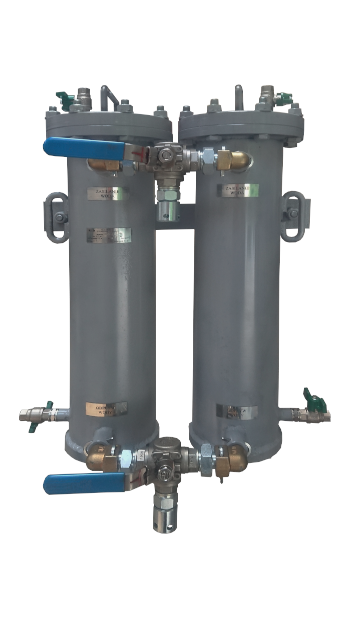 Filtr workowy dwukolumnowy wody przemysłowej typu EF2TW