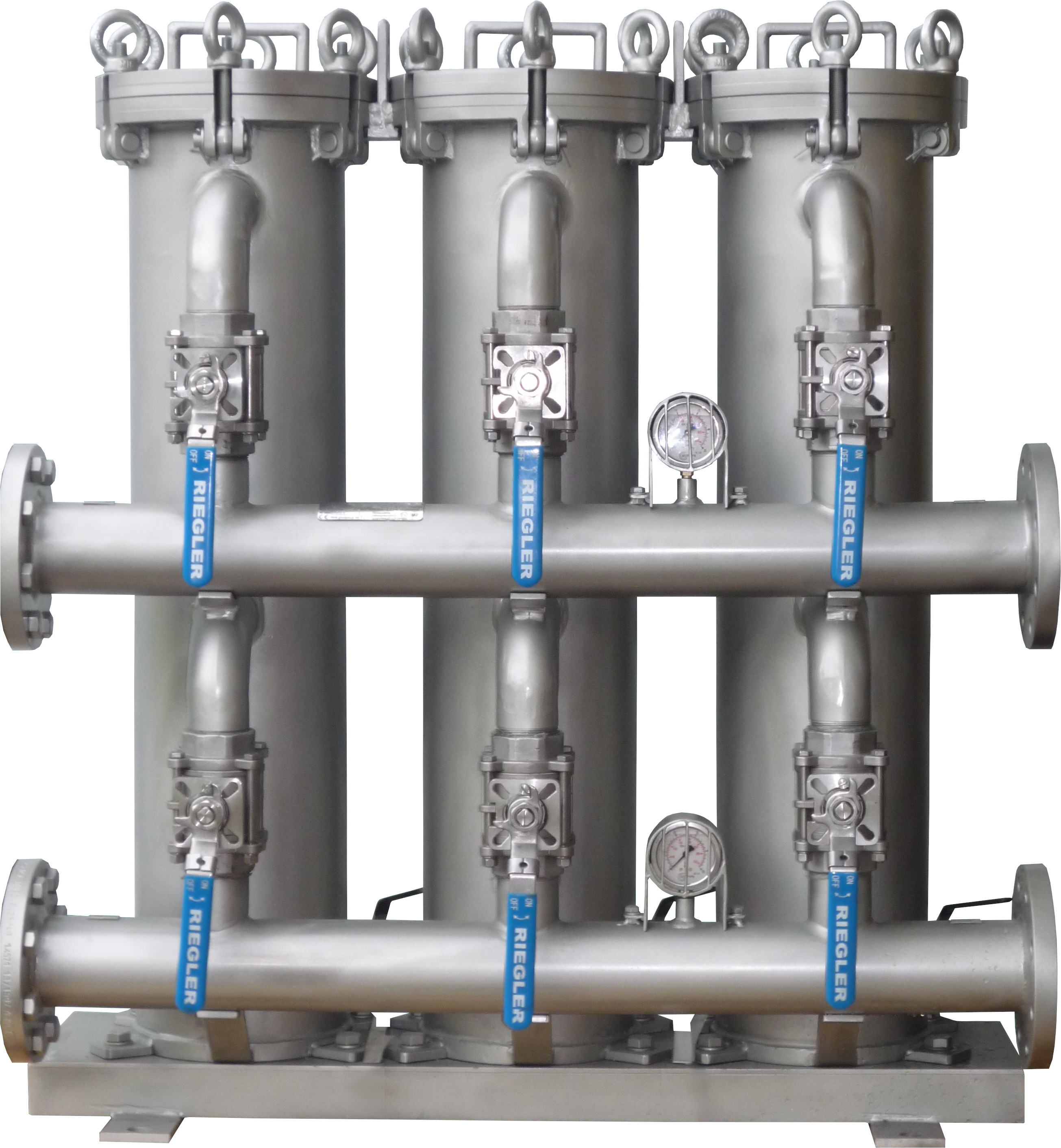 Niskociśnieniowy filtr workowy wody przemysłowej typu EFRW