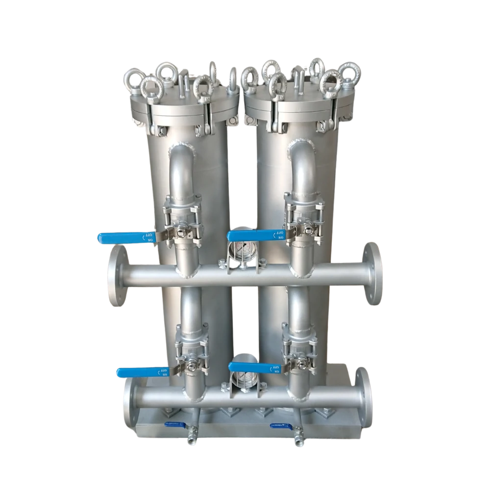Filtr workowy dwukolumnowy z kolektorem
